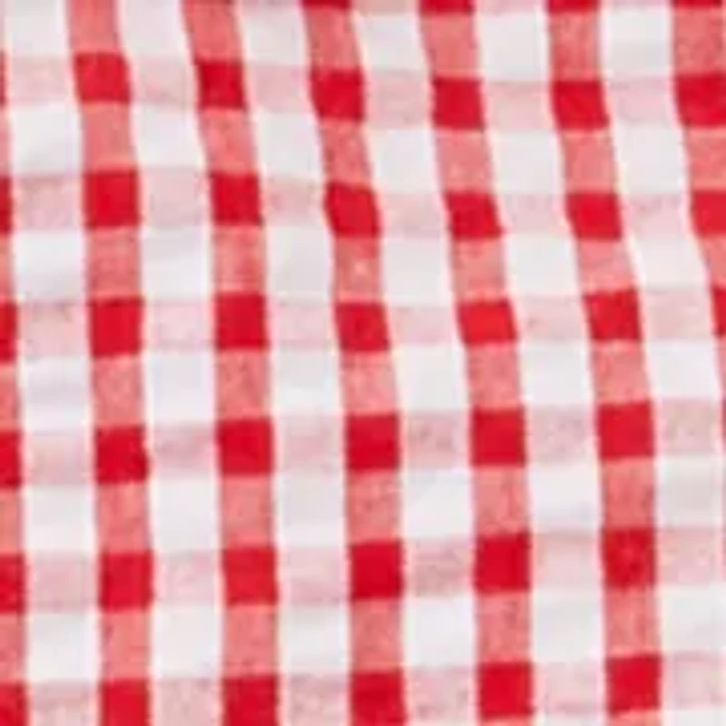 Baby Girls Sleeveless Strawberry Seersucker Dress
