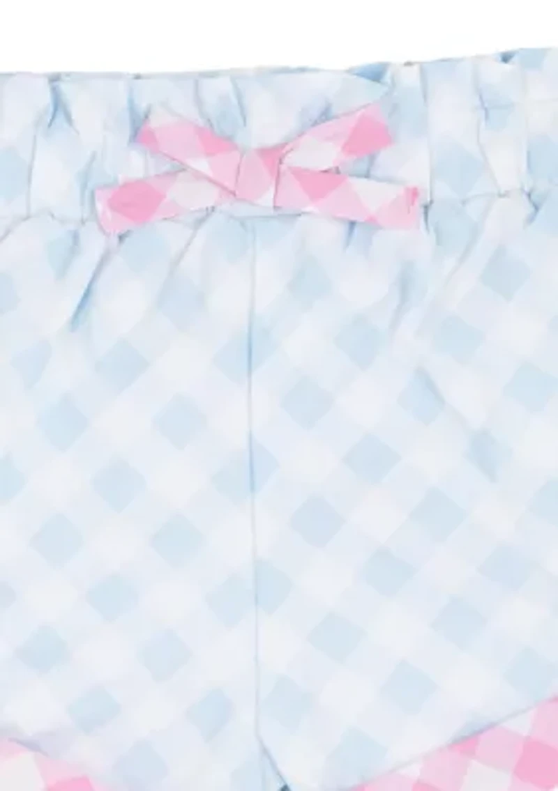 Baby Girls Gingham Tank and Shorts Set