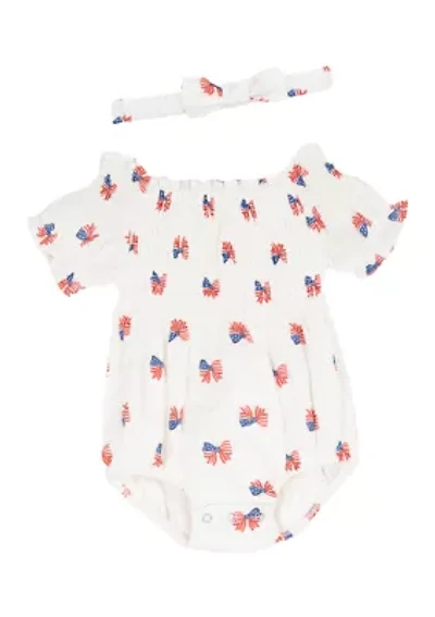 Baby Girls Americana Bubble Set