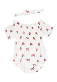 Baby Girls Americana Bubble Set