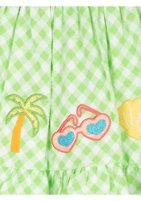 Baby Girls Check Print and Summer Dress Set