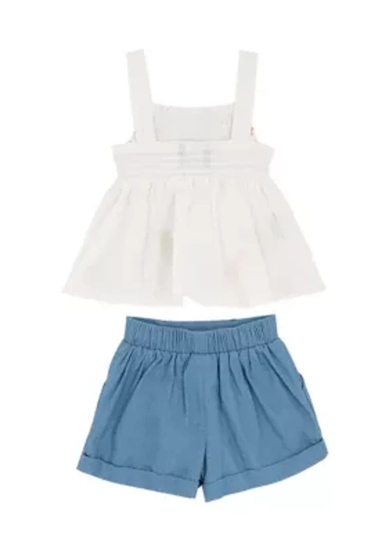 Baby Girls Animal Shorts Set