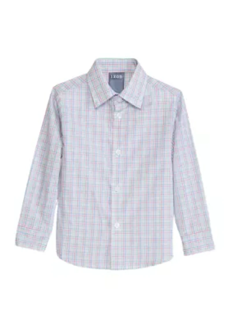 Toddler Boys Heather Poplin Vest Set with Bow Tie