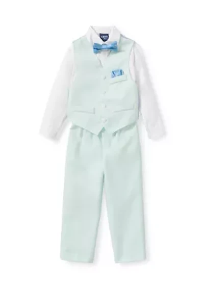 Toddler Boys Vest with Bow Tie Set
