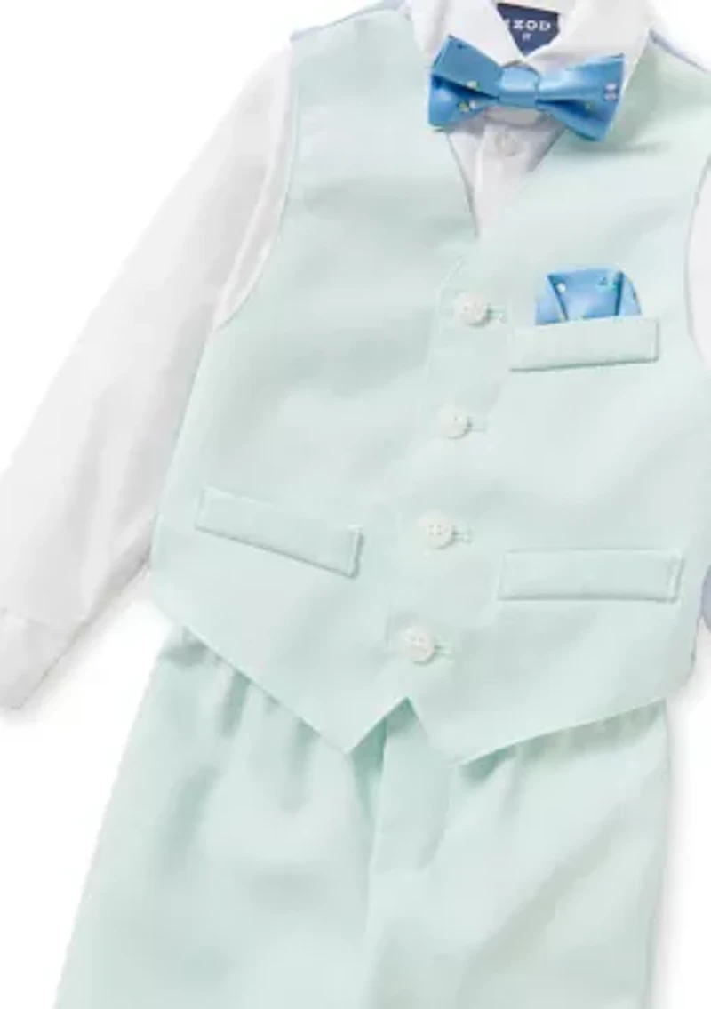 Toddler Boys Vest with Bow Tie Set