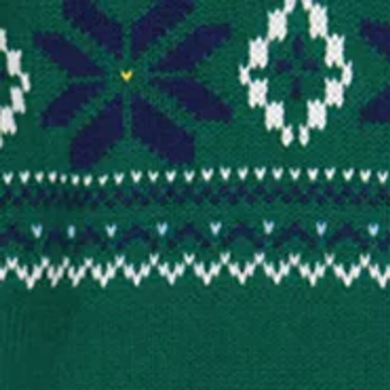 Baby Boys Fair Isle Sweater and Plaid Printed Shirt Set