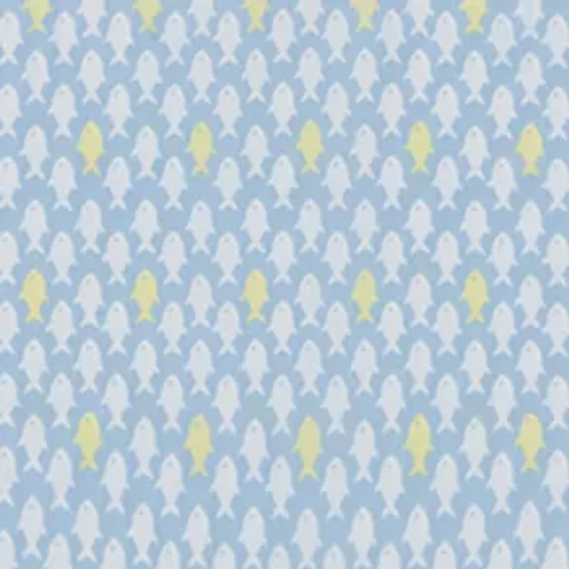 Baby Boys Short Sleeve Fish Print Performance Polo Shirt and Shorts Set