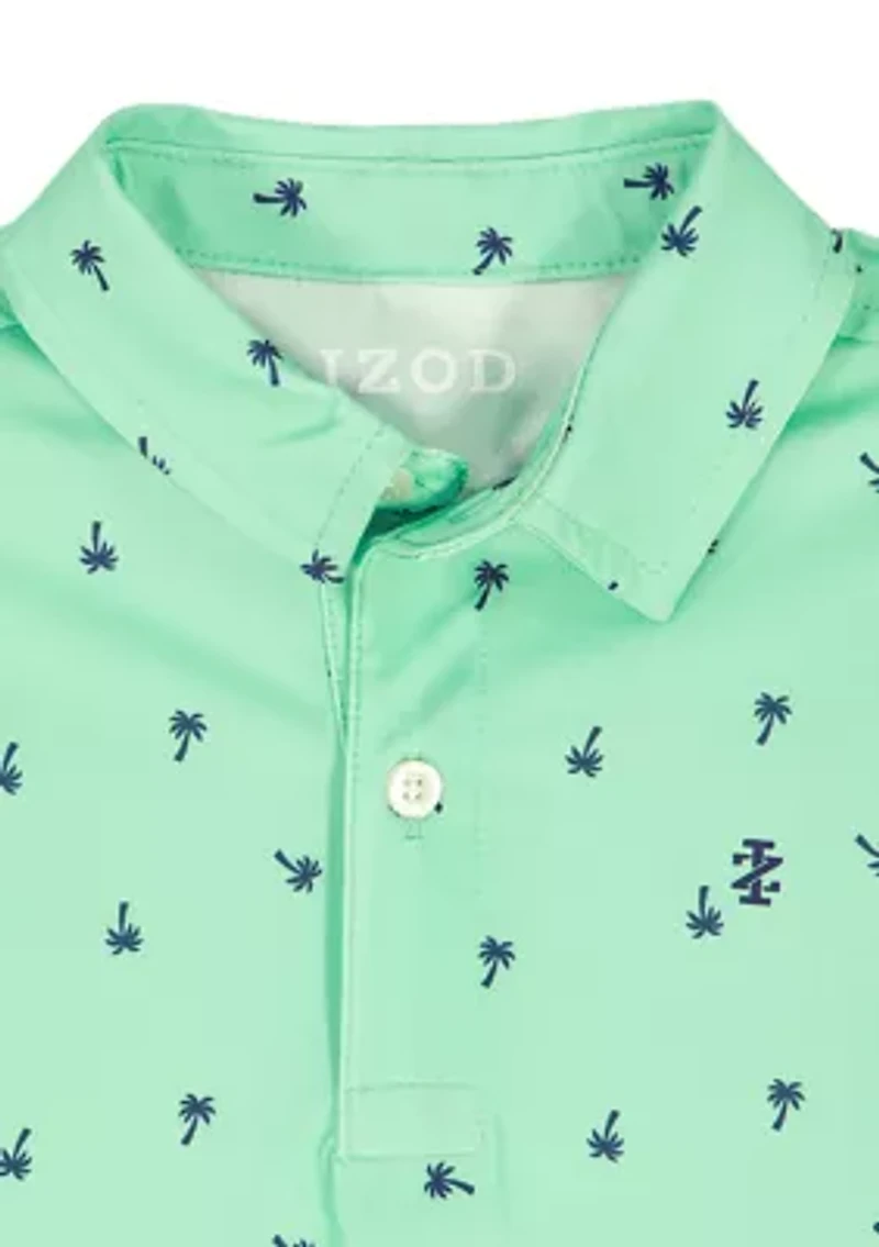 Baby Boys Palm Tree Polo Shirt and Shorts Set