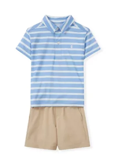 Toddler Boys Jupiter Striped Polo Shirt and Shorts Set