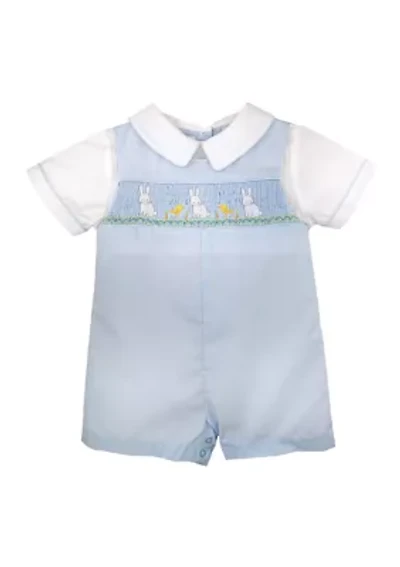 Baby Boys Smocked Shortall