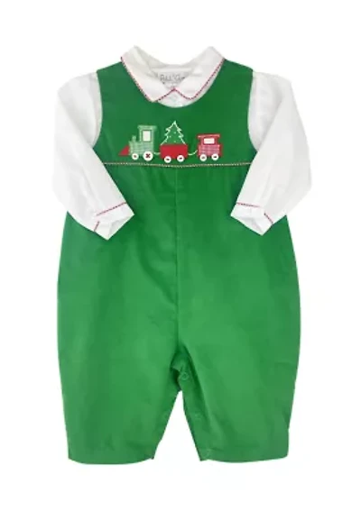 Baby Boys Christmas Corduroy Coverall