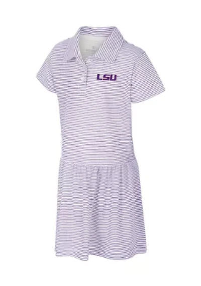 Toddler Girls NCAA LSU Tigers Striped Polo Dress