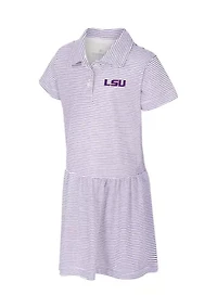Toddler Girls NCAA LSU Tigers Striped Polo Dress