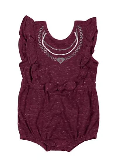 Baby Girls HBCU Alabama A&M Bulldogs Gidget Ruffle Bodysuit