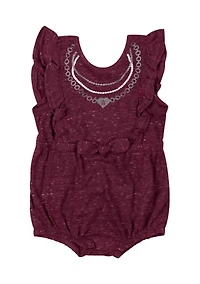 Baby Girls HBCU Alabama A&M Bulldogs Gidget Ruffle Bodysuit