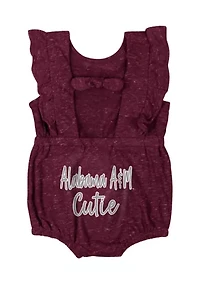 Baby Girls HBCU Alabama A&M Bulldogs Gidget Ruffle Bodysuit