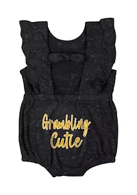Baby Girls HBCU Grambling State Tigers Gidget Ruffle Bodysuit