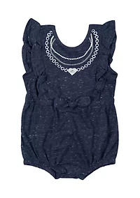 Baby Girls HBCU Jackson State Tigers Gidget Ruffle Bodysuit