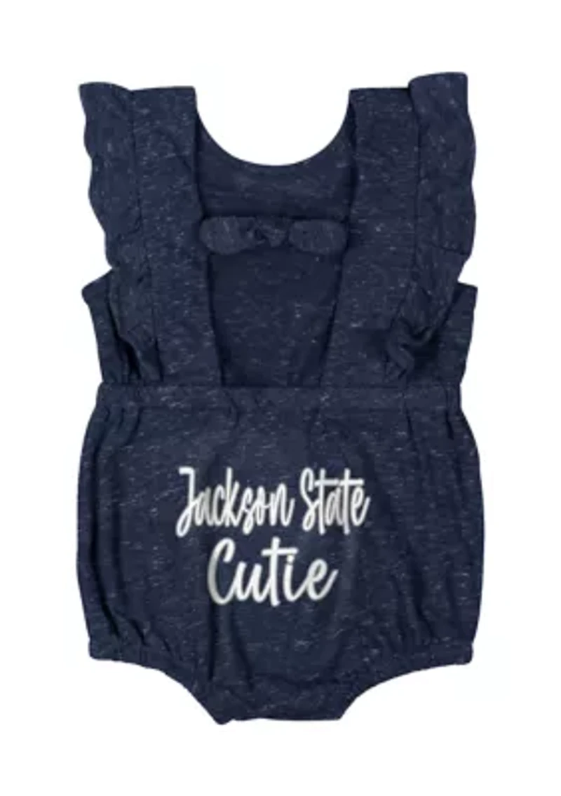 Baby Girls HBCU Jackson State Tigers Gidget Ruffle Bodysuit