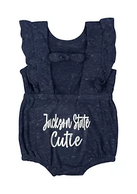 Baby Girls HBCU Jackson State Tigers Gidget Ruffle Bodysuit