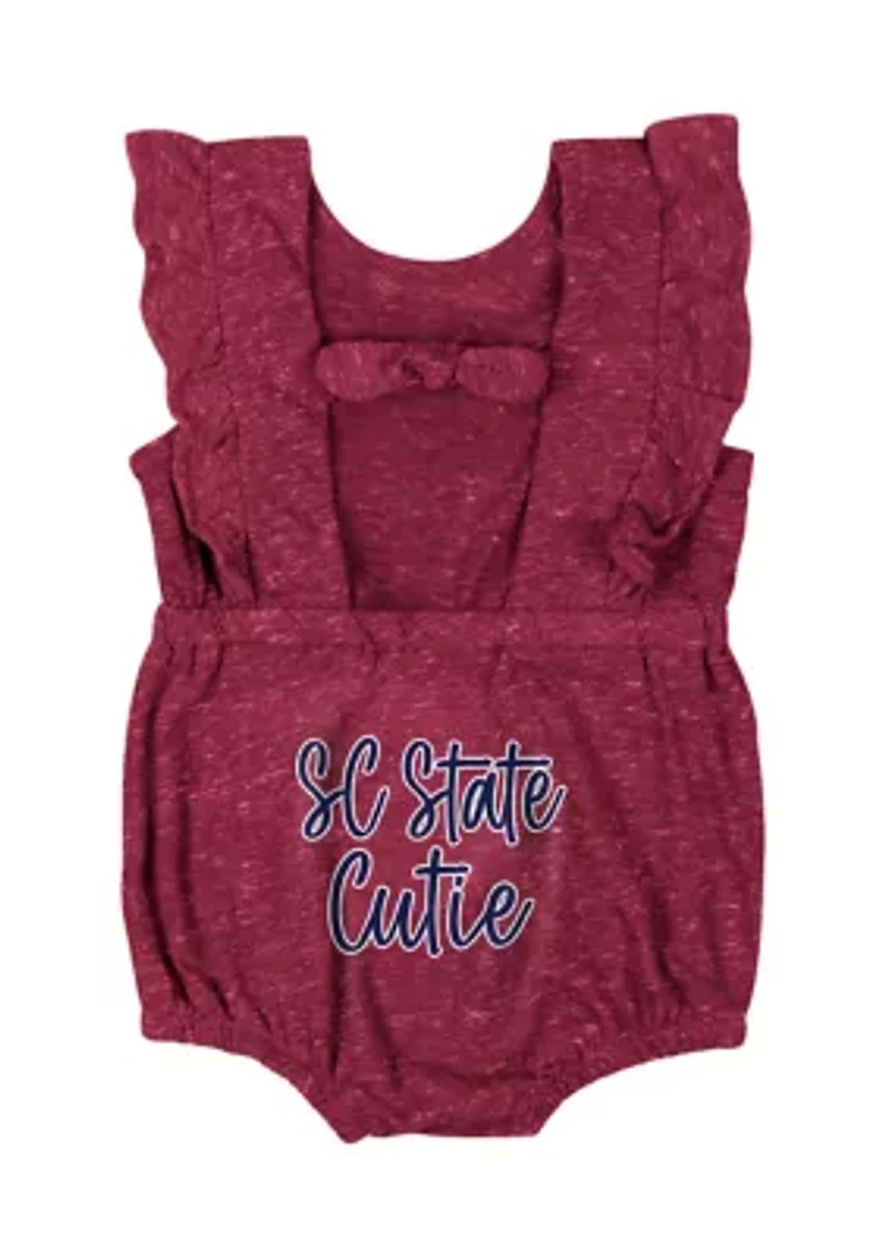 Baby Girls HBCU SC State Bulldogs Gidget Ruffle Bodysuit