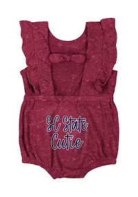 Baby Girls HBCU SC State Bulldogs Gidget Ruffle Bodysuit