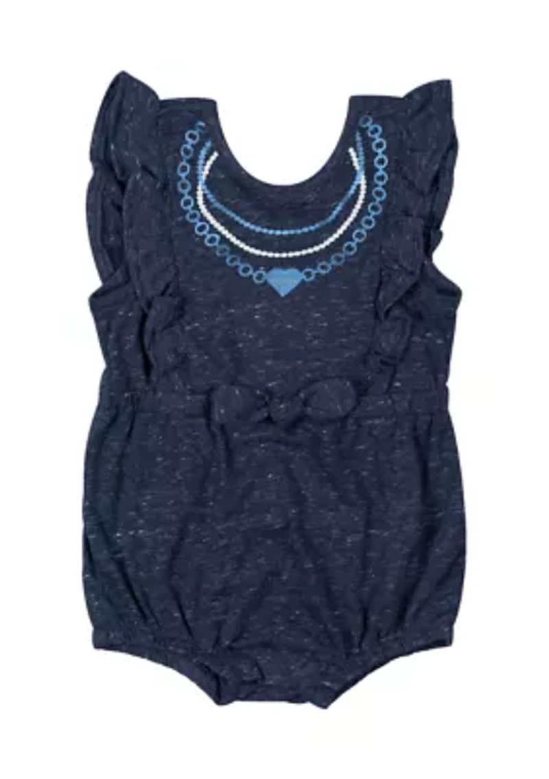 Baby Girls HBCU Spelman Jaguars Gidget Ruffle Bodysuit