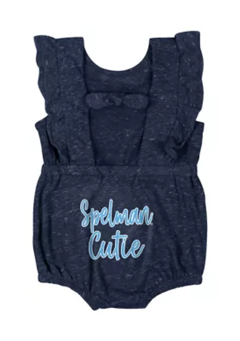 Baby Girls HBCU Spelman Jaguars Gidget Ruffle Bodysuit