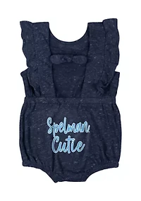 Baby Girls HBCU Spelman Jaguars Gidget Ruffle Bodysuit