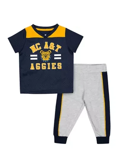 Baby Boys NCAA NC A&T Aggies Football Set