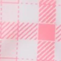 Baby Girls Gingham Printed Rashguard