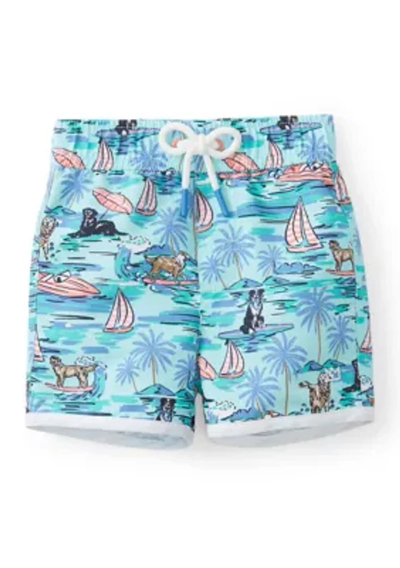 Baby Boys Short Sleeve Rash Guard Set