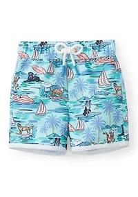 Baby Boys Short Sleeve Rash Guard Set