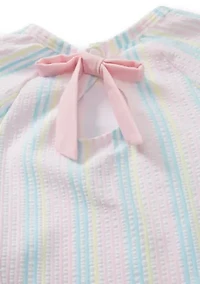 Baby Girls Ruffle Bow Rash Guard One Piece Swimsuit