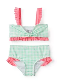 Baby Girls Bow Two Piece Swimsuit