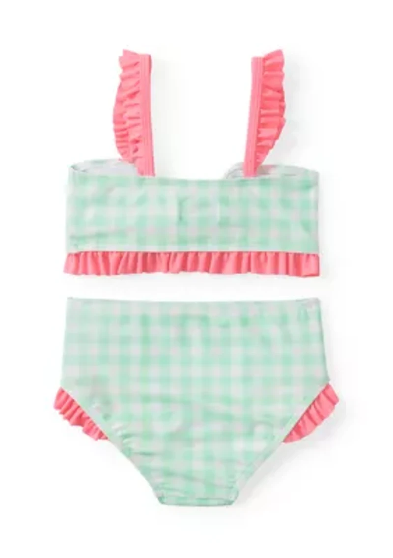 Baby Girls Bow Two Piece Swimsuit
