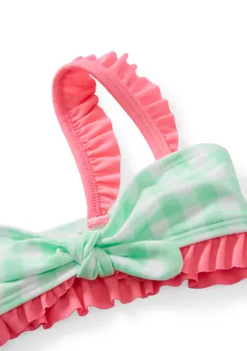 Baby Girls Bow Two Piece Swimsuit