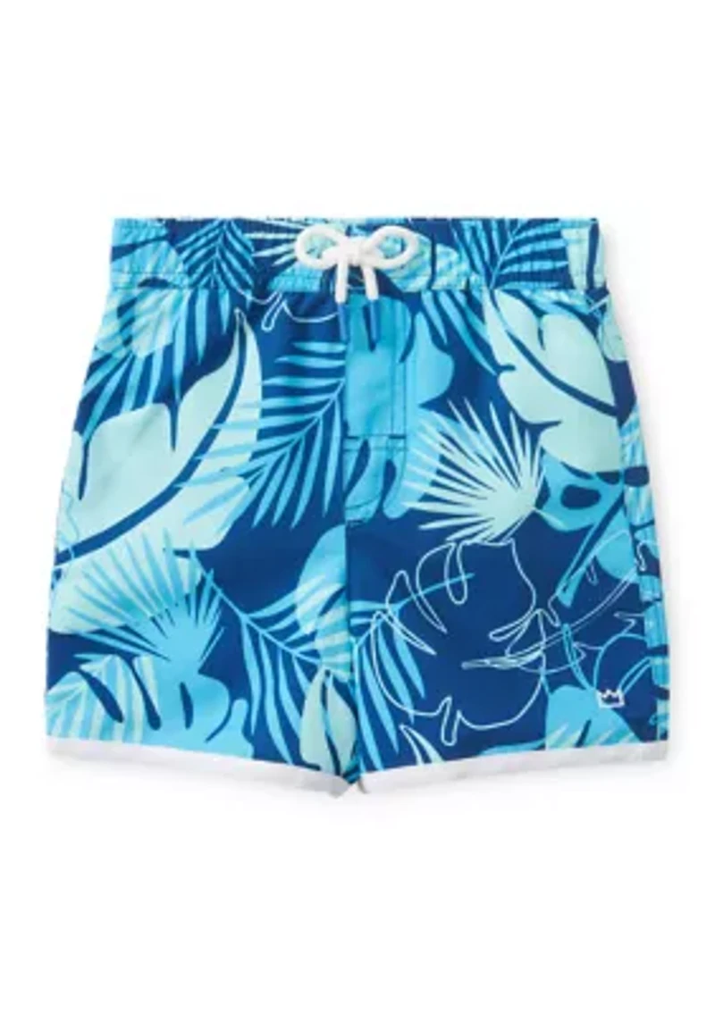 Toddler Boys Long Sleeve 3/4 Zip Rash Guard Set