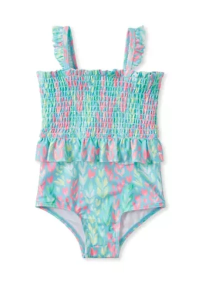 Toddler Girls Ruffle One Piece Swimsuit