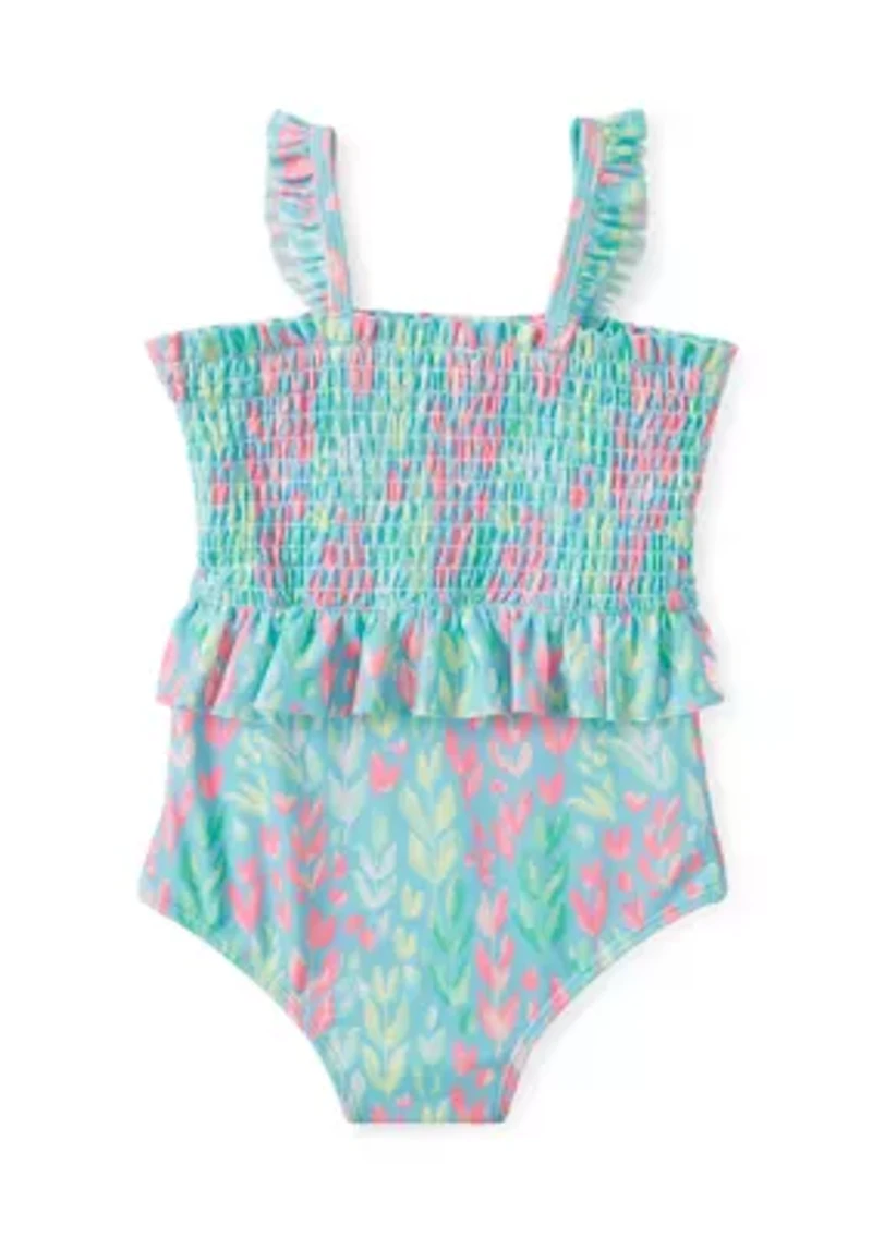 Toddler Girls Ruffle One Piece Swimsuit