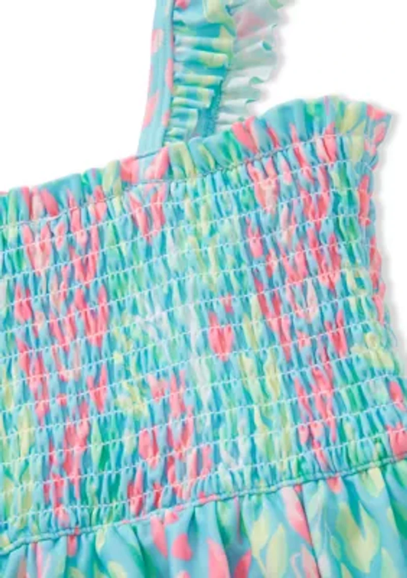 Toddler Girls Ruffle One Piece Swimsuit