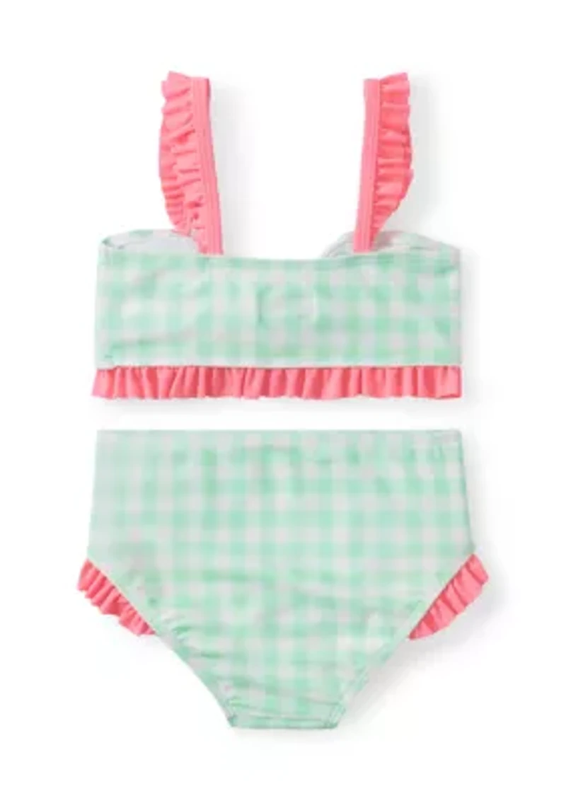 Toddler Girls Bow Two Piece Bathing Suit