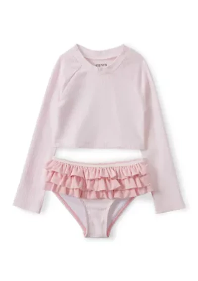 Toddler Girls Rash Guard 2 Piece Set