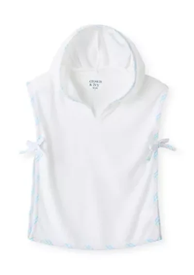 Toddler Girls Seersucker Trim Cover Up