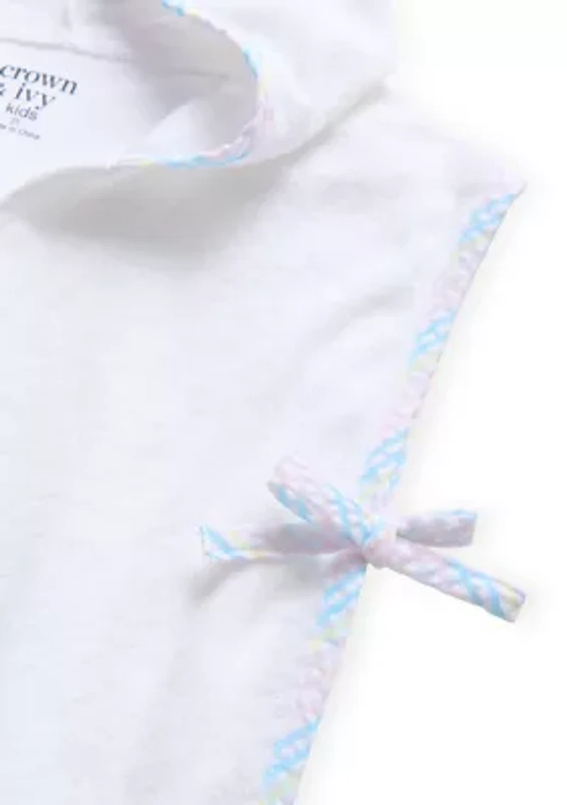 Toddler Girls Seersucker Trim Cover Up