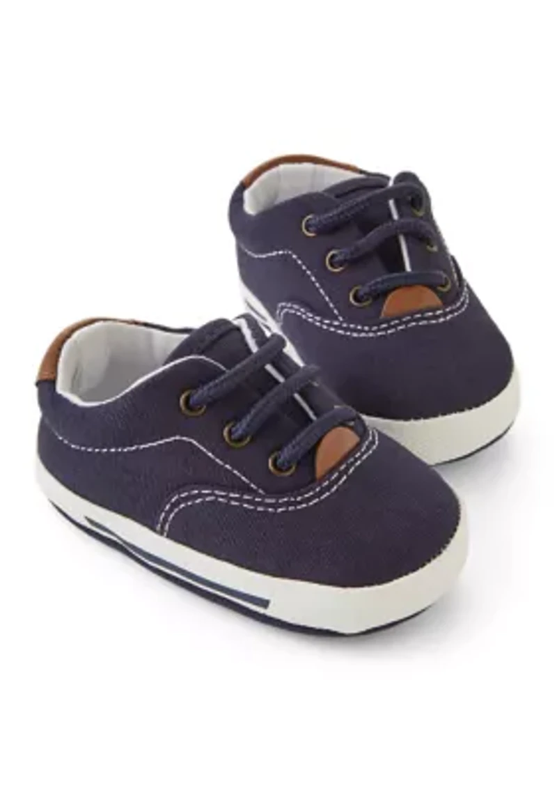Baby Boys Navy Canvas Sneakers