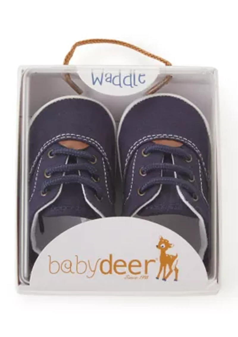 Baby Boys Navy Canvas Sneakers