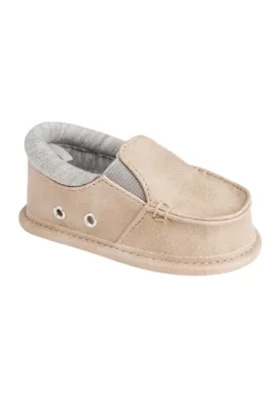 Baby Boys Tan Slip On Shoes