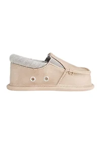 Baby Boys Tan Slip On Shoes