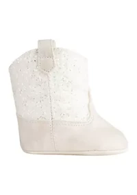 Baby Girls Miss Ivory Glitter Boots